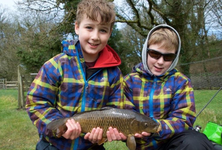 Fishing lessons for kids Devon UK
