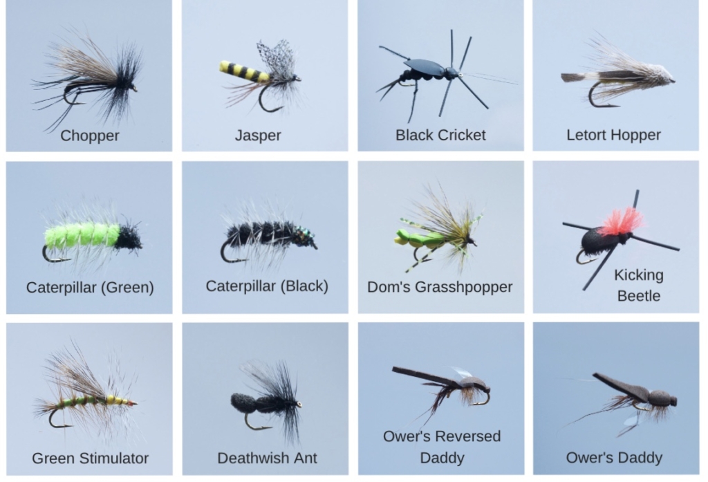 Flies for Coarse fish, chub, trout