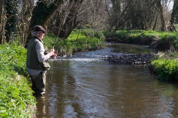 guided river fly fishing Devon river culm