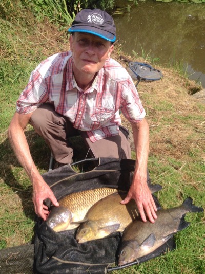 Gary Butler match fishing Tiverton Angling Club