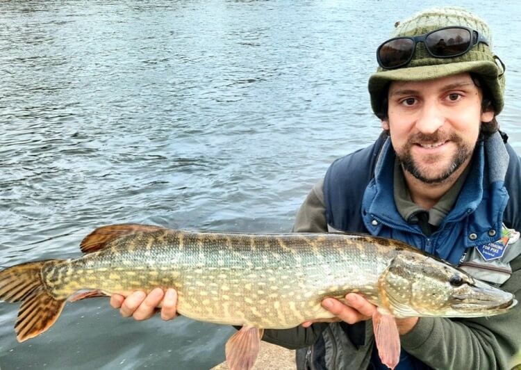 River Exe pike fly fishing
